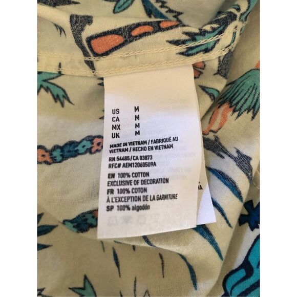 American Eagle Outfitter Aloha Hawaii Button Down Shirt SZ M - Picture 9 of 9